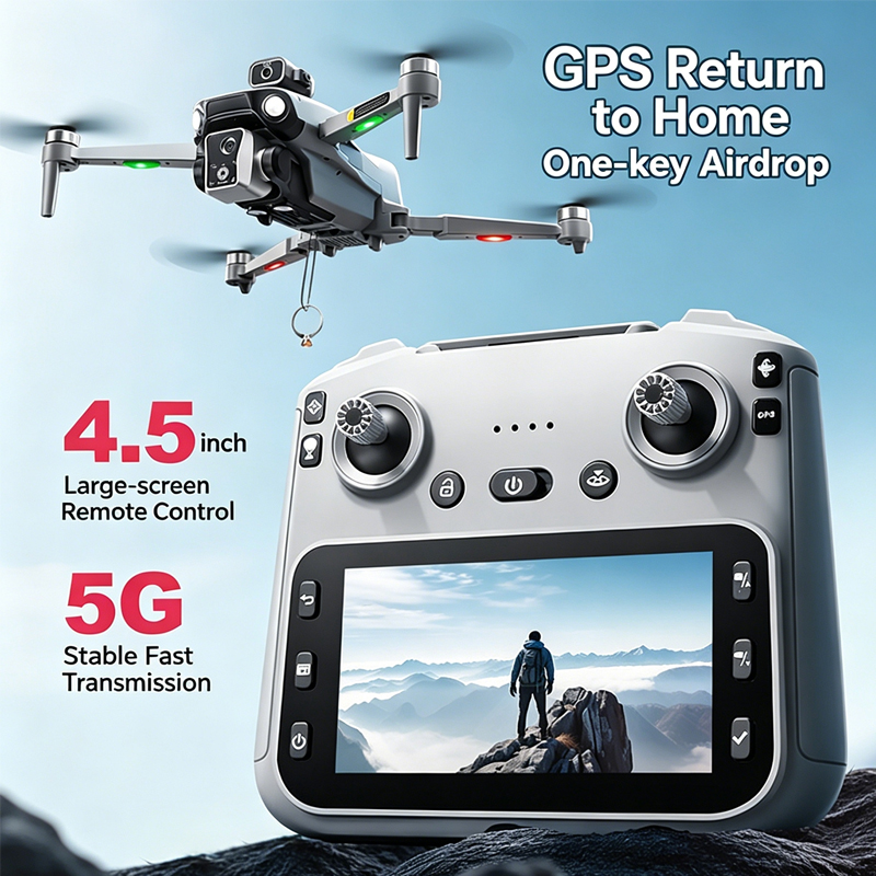 Drone Multispectral - Drone GPS K19 MAX avec caméra
